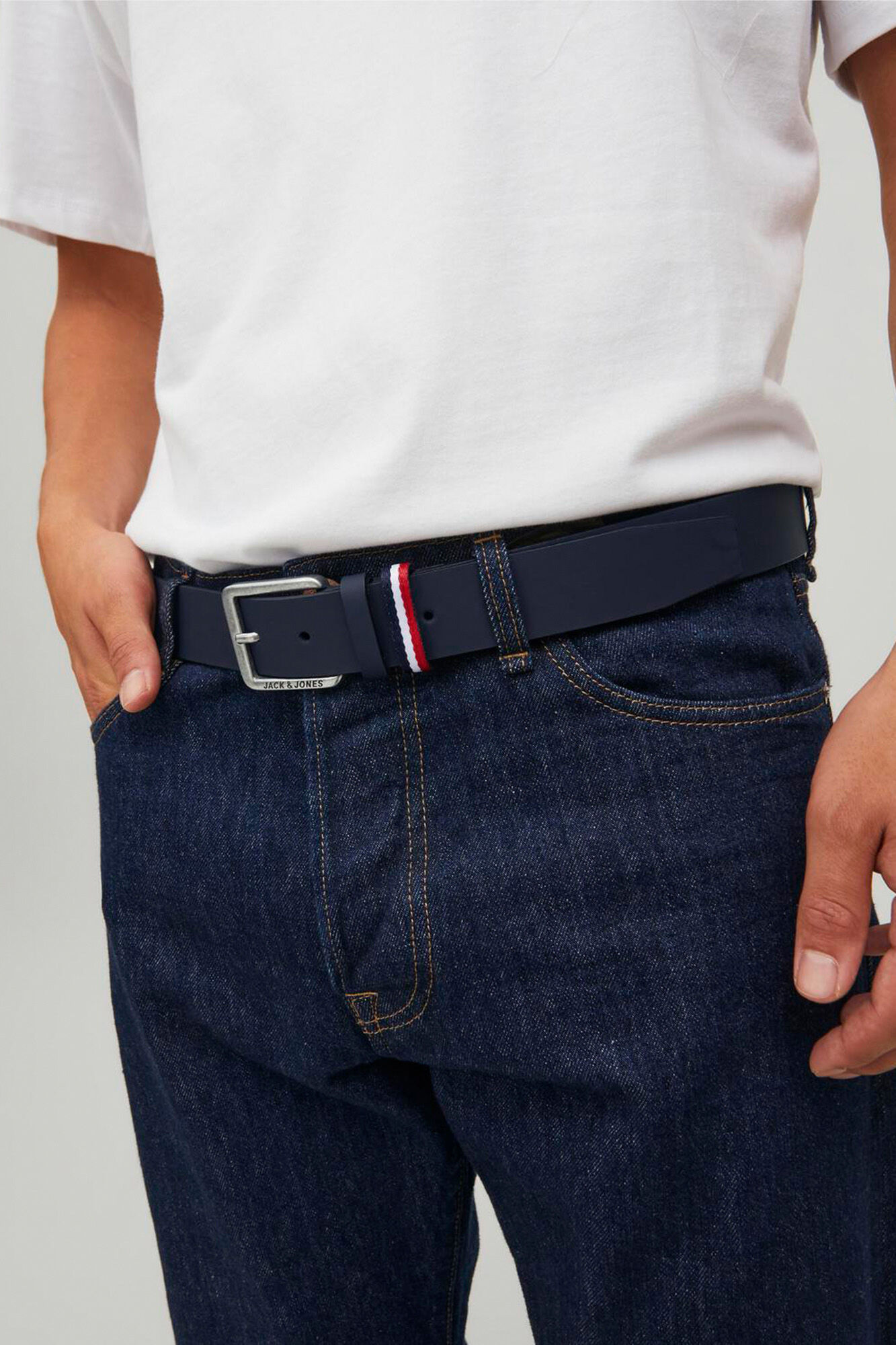 Jack & Jones Cintur&oacute;n bandera cuero