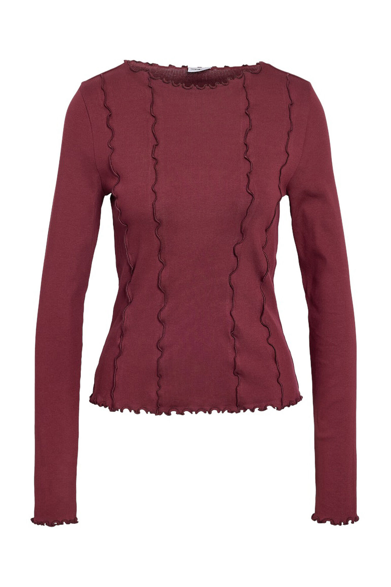 Noisy May Top manga larga costuras