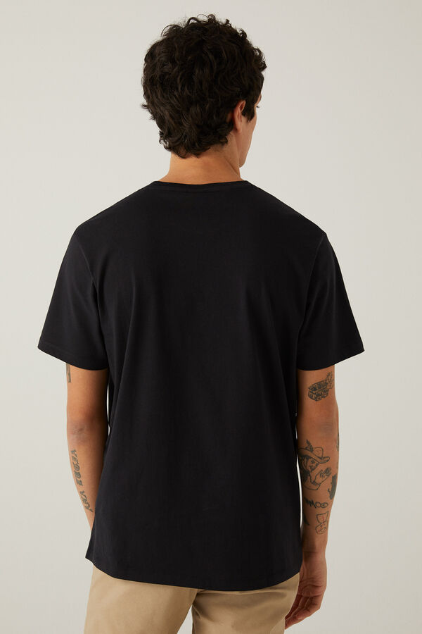 Springfield T-shirt básica logo preto