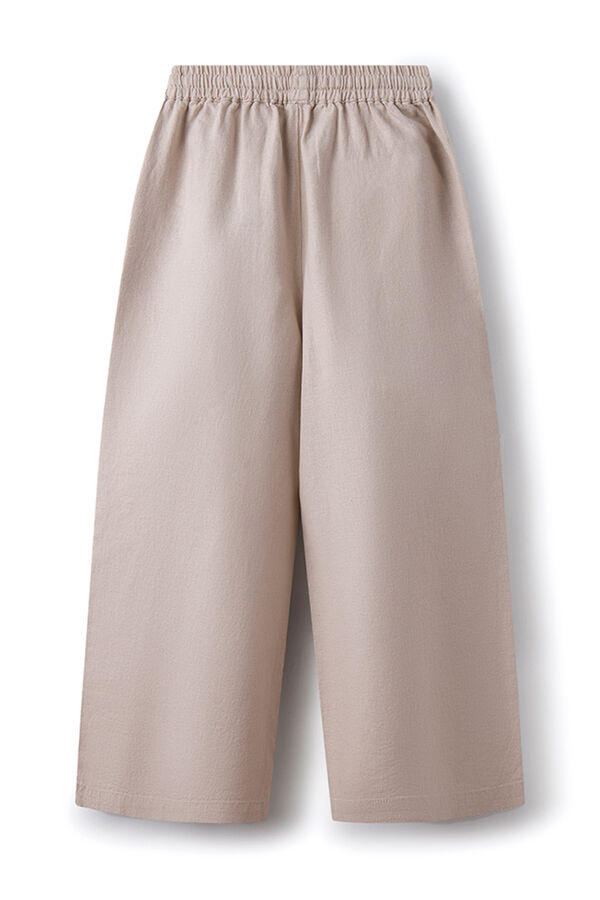 Springfield Kids Calças linho menina camel