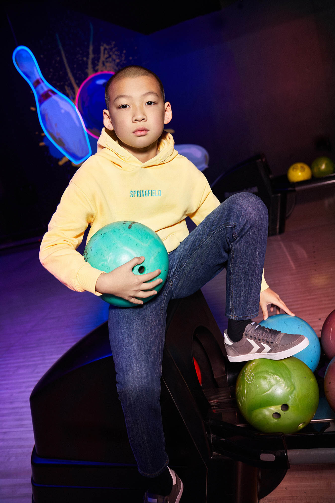 Springfield Kids Sudadera capucha rombo etnico ni&ntilde;o