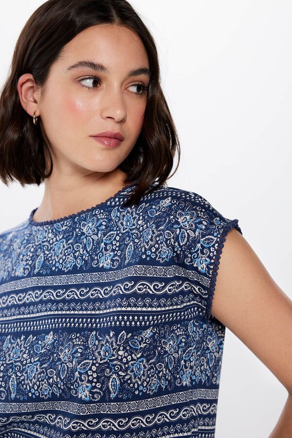 Springfield Camiseta Lace Bolitas azul