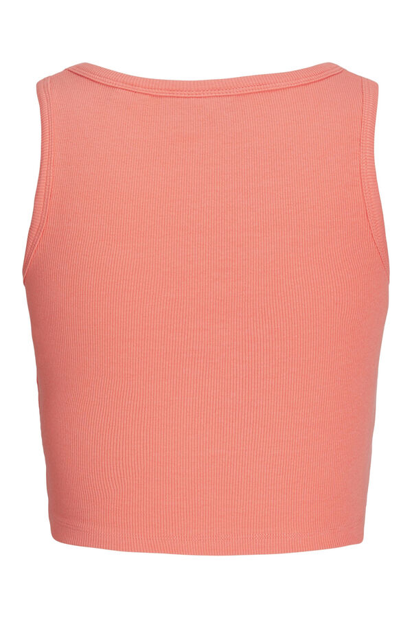 Jack & Jones Top com alças caneladas vermelho