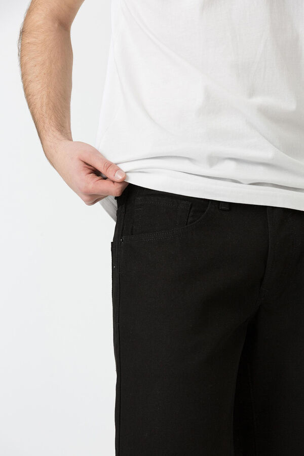 Tiffosi Shorts jeans de corte regular preto