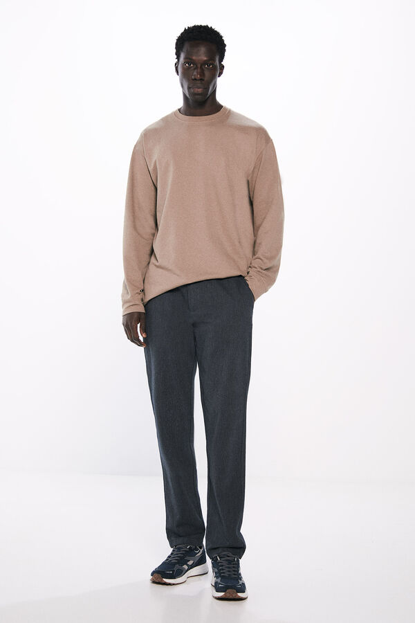 Springfield Camiseta manga larga textura nude