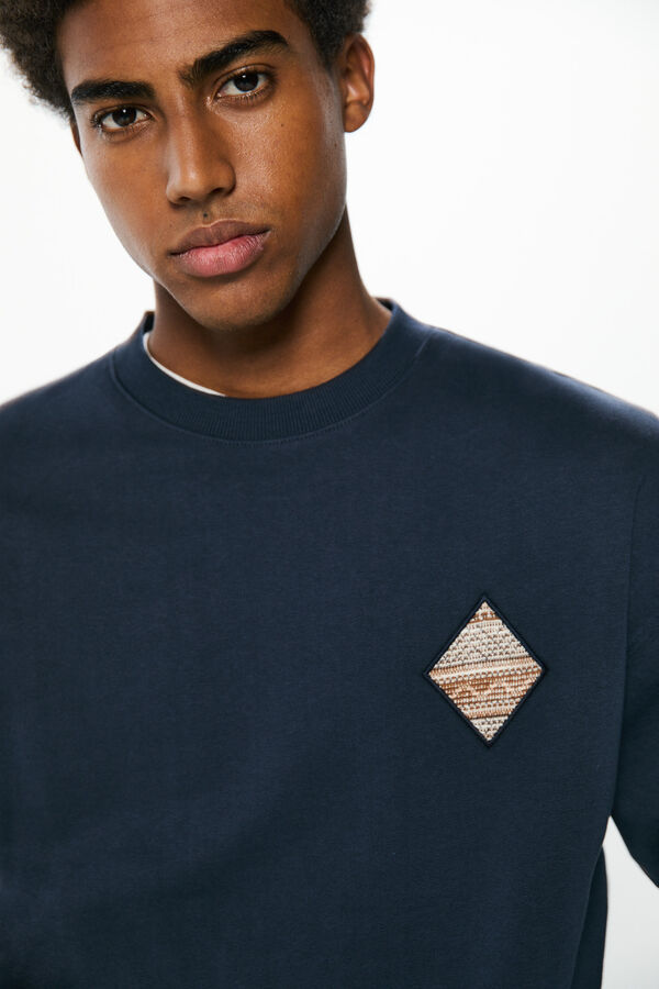 Springfield Sudadera parche azul