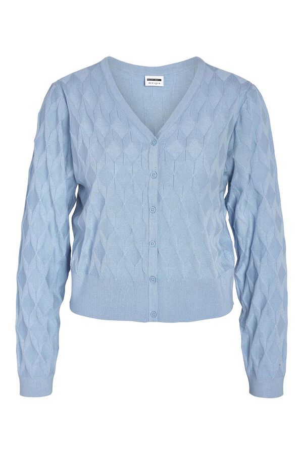 Noisy May C&aacute;rdigan de punto de viscosa azul