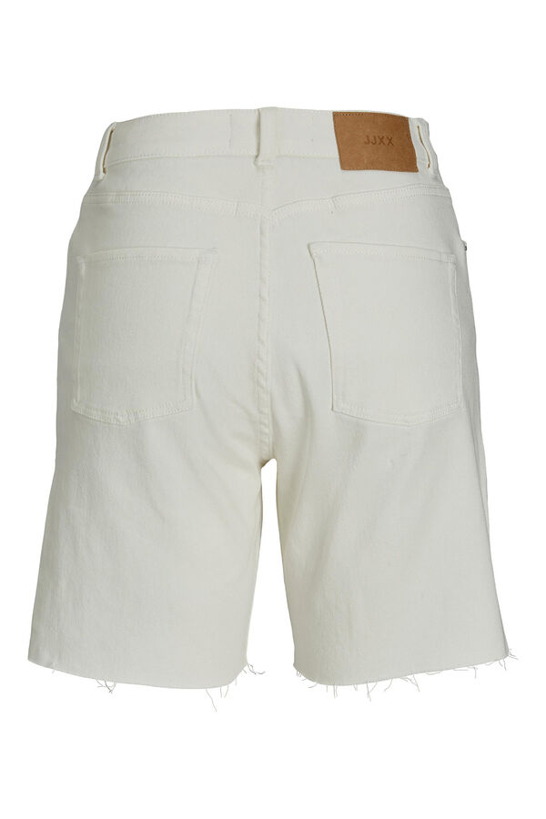 Jack & Jones Bermuda vaquera de tiro alto marr&oacute;n