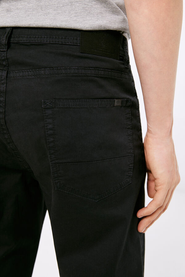 Springfield Pantalón 5 bolsillos ligero color slim lavado negro