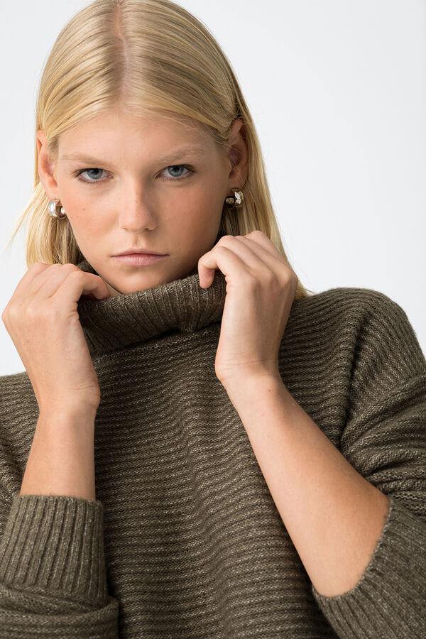 Tiffosi Jersey de Punto con Relieves kaki