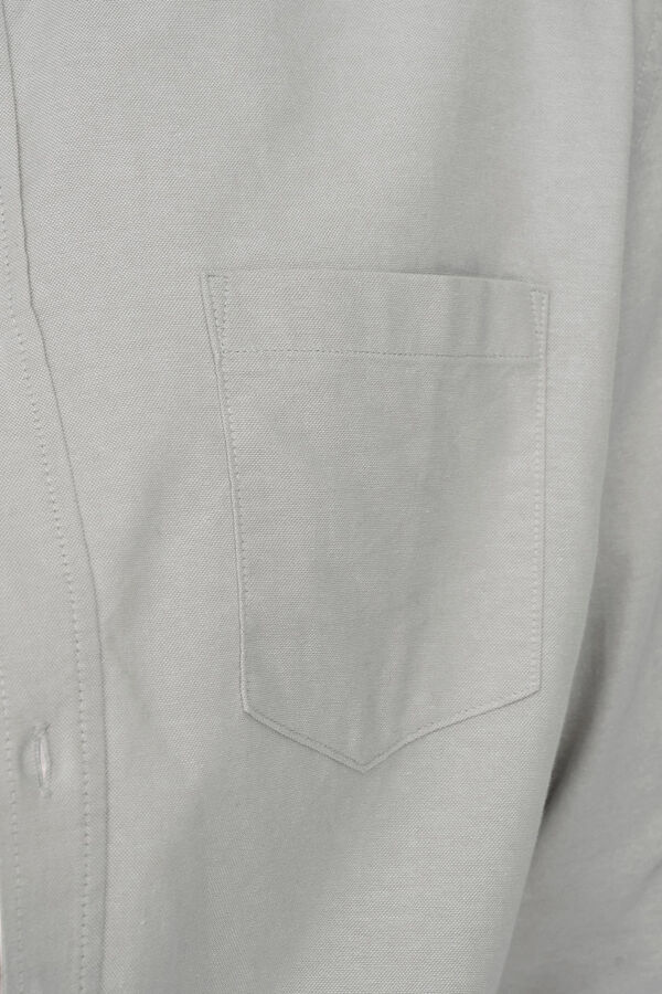 Only & Sons Camisa de manga comprida Oxford cinzento