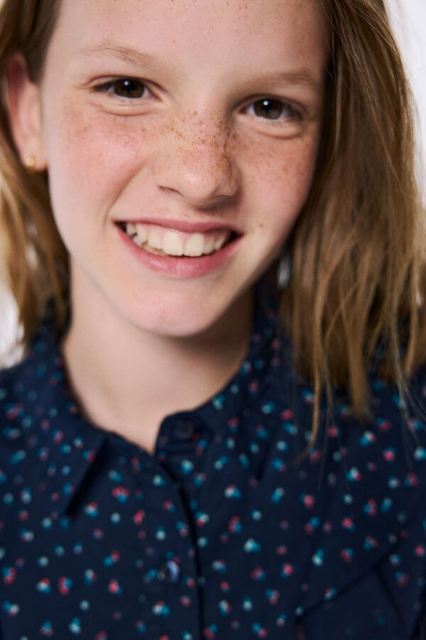 Springfield Kids Vestido estampado flores ni&ntilde;a azul