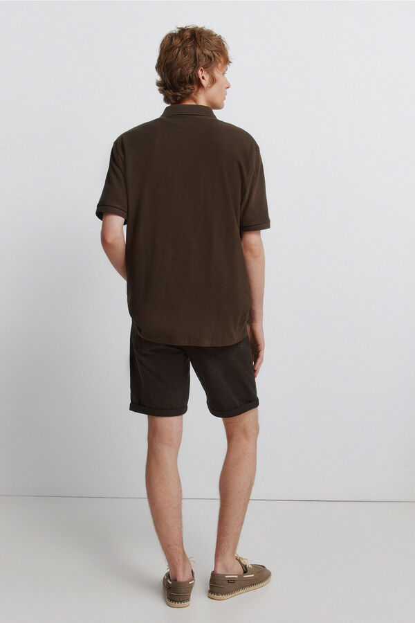 Springfield Bermuda 5 bolsillos lavada sim fit nude