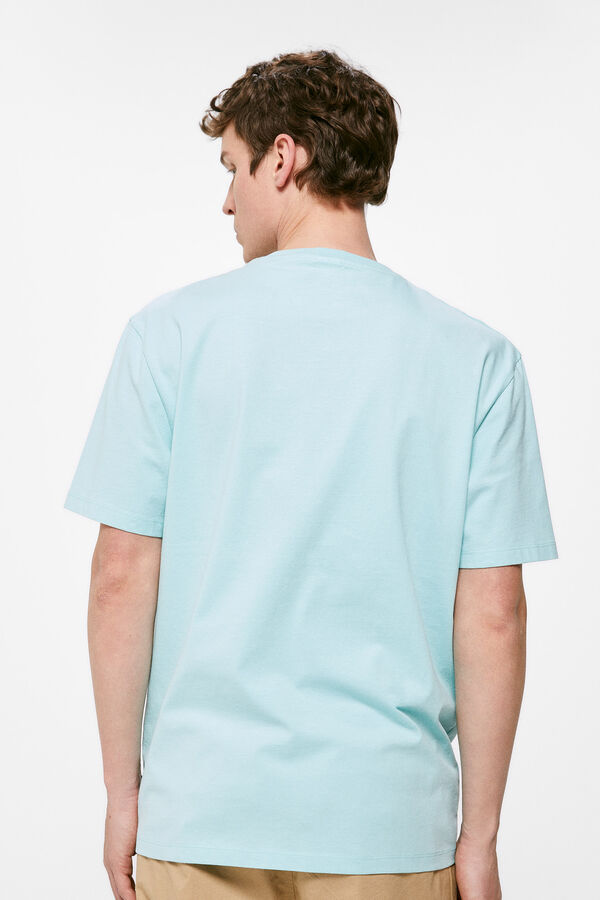 Springfield Camiseta geometric van estampado turquesa