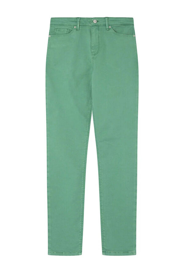 Springfield Jeans Slim Cropped Color verde