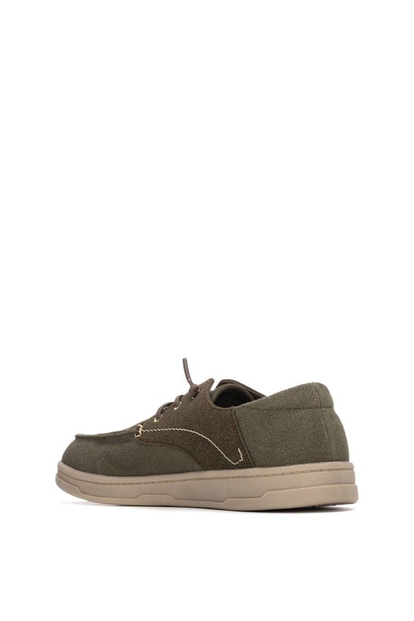 XTI Sapatos n&aacute;uticos Caqui escuro
