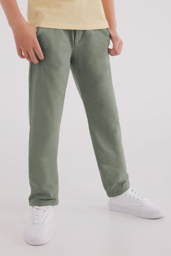 Springfield Kids Pantalon chino ligero ni&ntilde;o verde