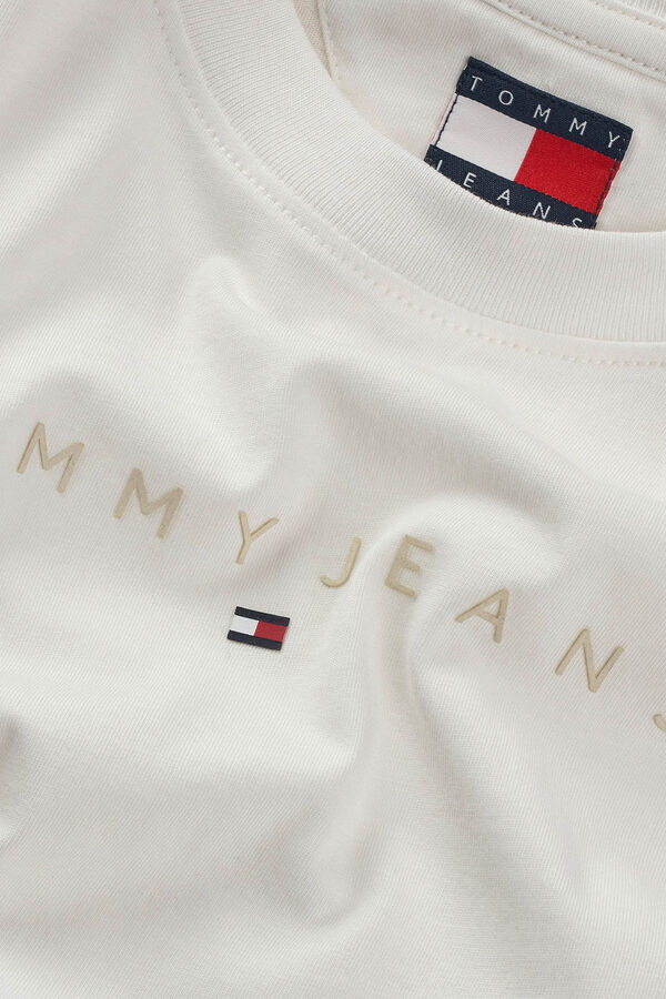 Tommy Jeans Camiseta feminina bege