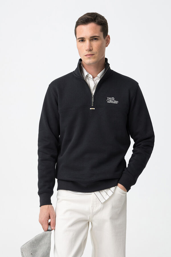 Tiffosi Sudadera con cremallera azul