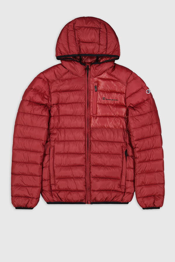 Champion Casaco com capuz acolchoado vermelho