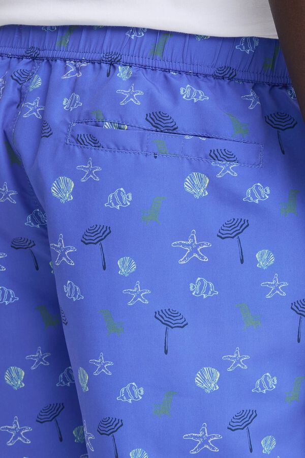 Blend Fato de banho estampado azul
