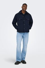 Only & Sons Sobrecamisa manga comprida. azul
