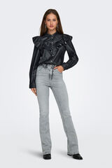 Only Cal&ccedil;a jeans boca de sino  cinzento