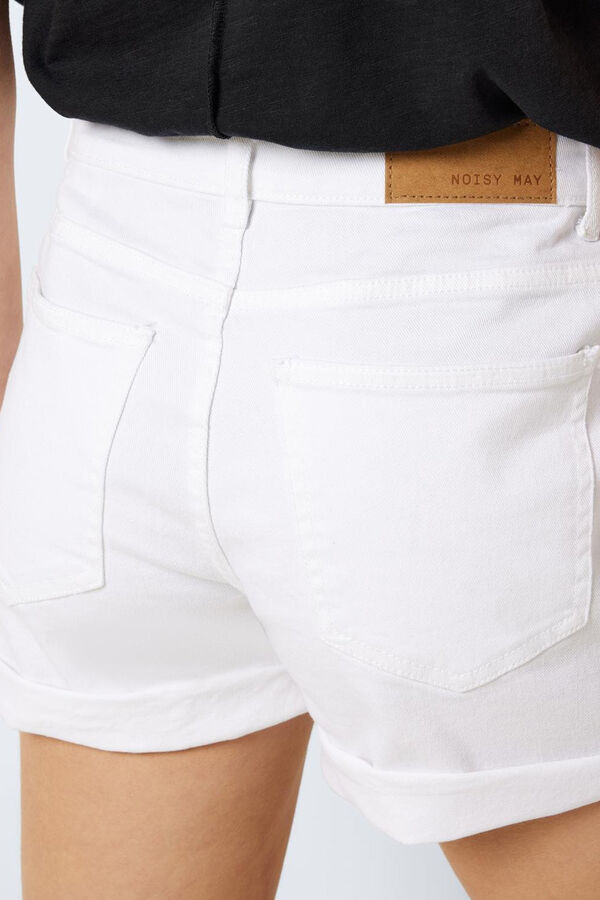 Noisy May Cal&ccedil;&otilde;es de ganga com bainha branco