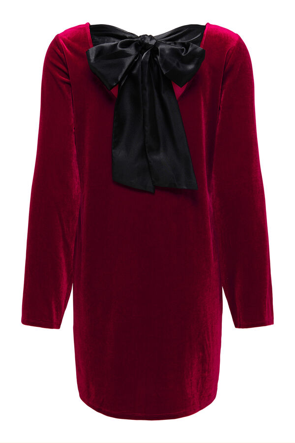 JDY Vestido curto de veludo rosa