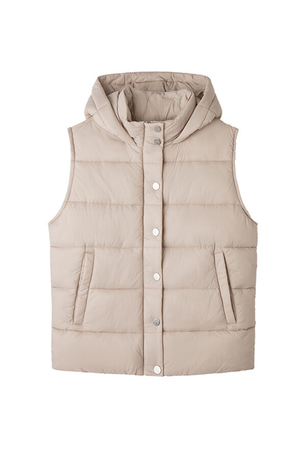 Springfield Colete acolchoado para menina beige