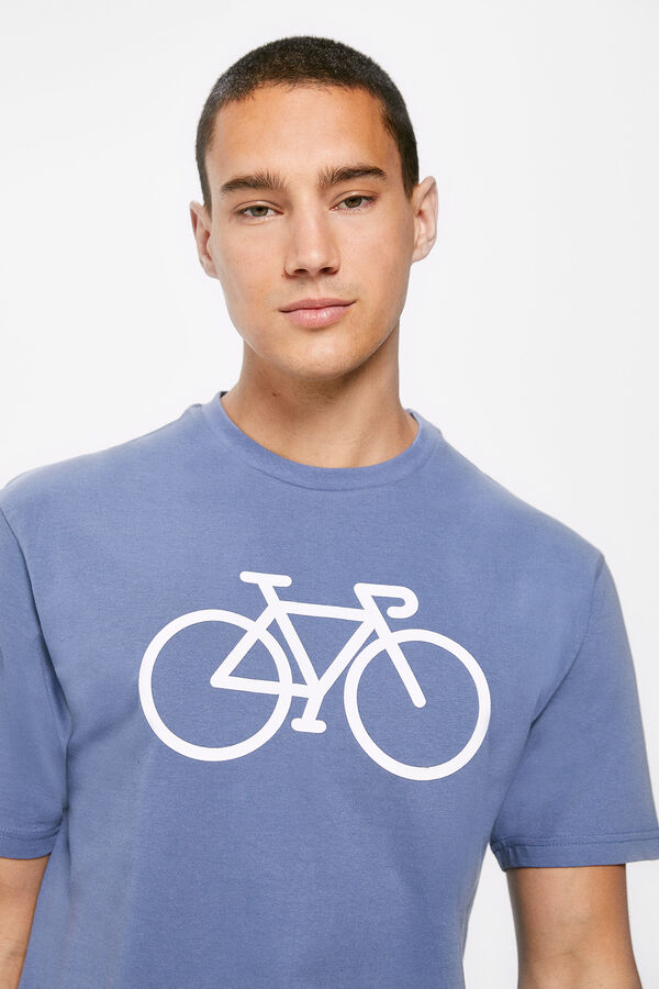 Springfield Camiseta bici azul medio