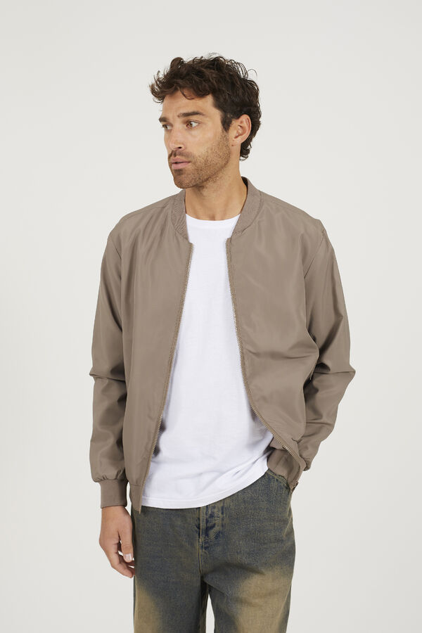 Brave Soul Casaco bomber bege