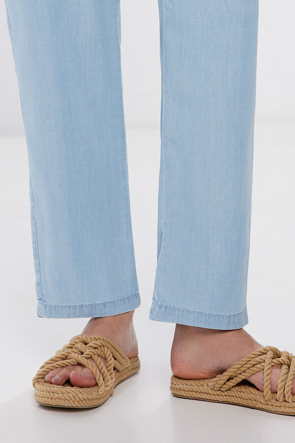 Springfield Pantal&oacute;n Chino Tencel azul