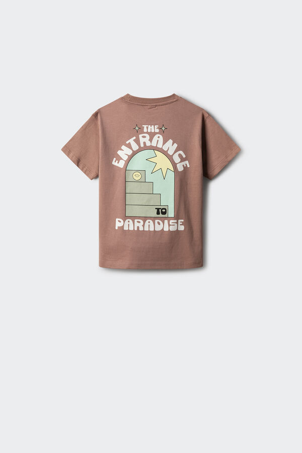 Springfield Kids Camiseta Paradise ni&ntilde;o rosa