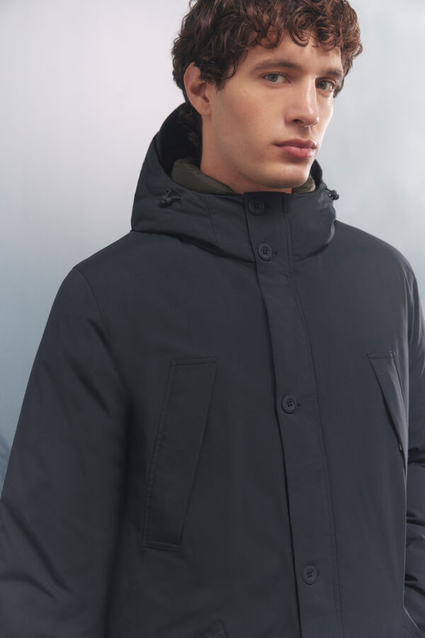 Springfield Casaco t&eacute;rmica acolchoada azul