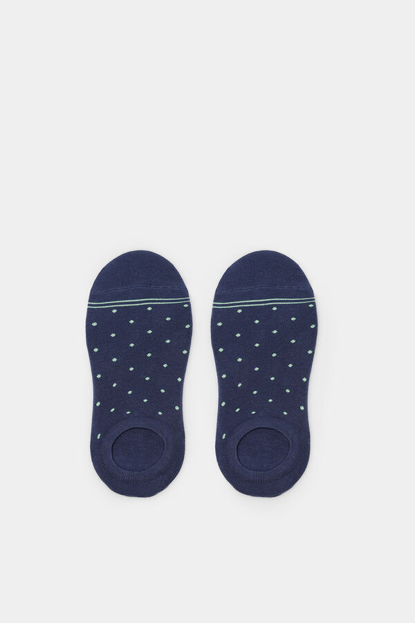 Springfield Calcet&iacute;n invisible puntos azul