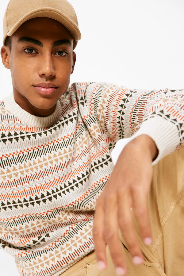 Springfield Camisola fantasia jacquard cinzento