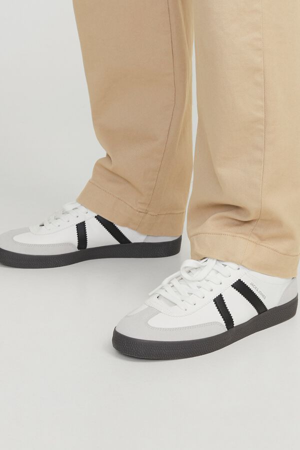 Jack & Jones Sapatilhas de atacadores casuais branco