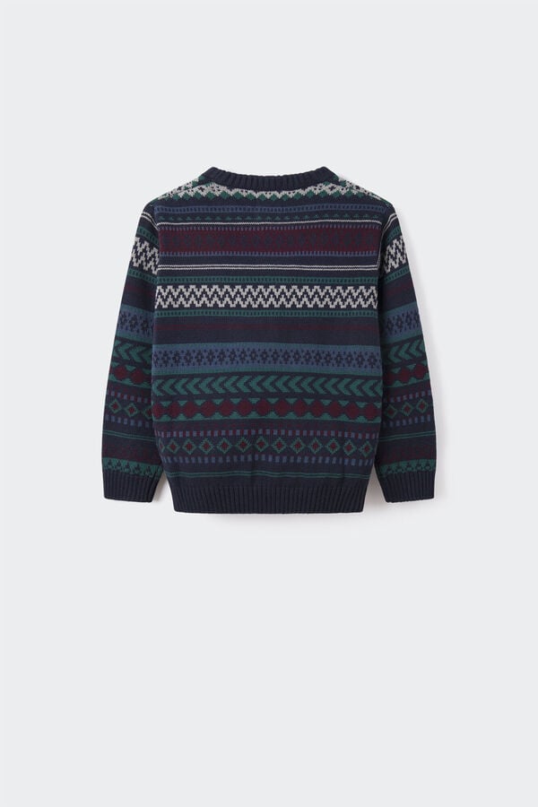 Springfield Kids Jersey jacquard ni&ntilde;o azul