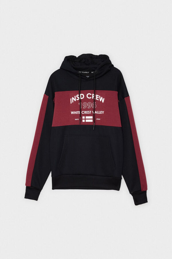 Inside Sudadera Con Capucha negro