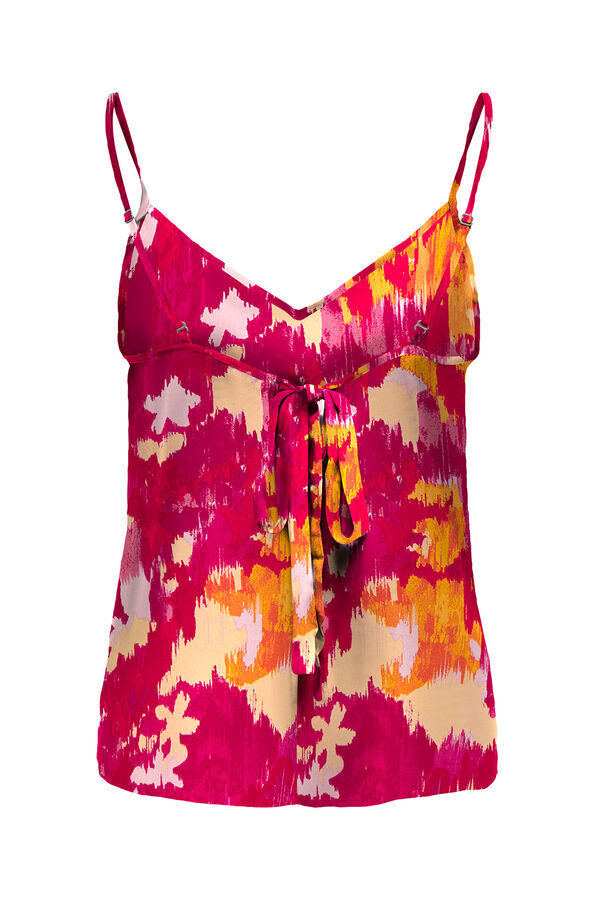 Only Blusa de tirantes estampada rojo