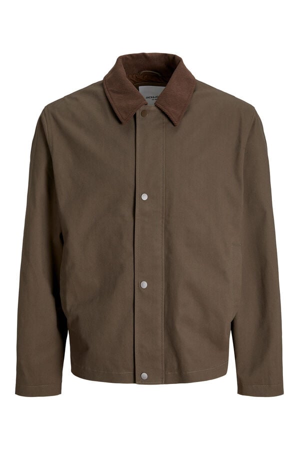 Jack & Jones Blus&atilde;o de trabalhador castanho