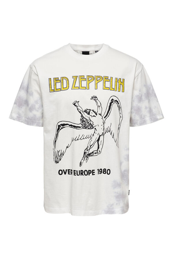 Springfield Camiseta manga corta "Led Zeppelin" blanco