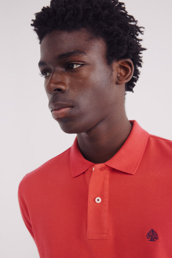 Springfield Polo piqu&eacute; b&aacute;sico regular fit vermelho
