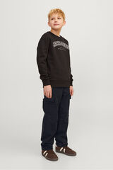 Jack & Jones Junior Pantal&oacute;n cargo regular fit negro