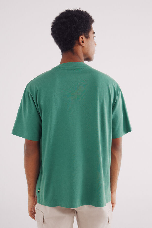 Springfield Camiseta estampado tropical verde