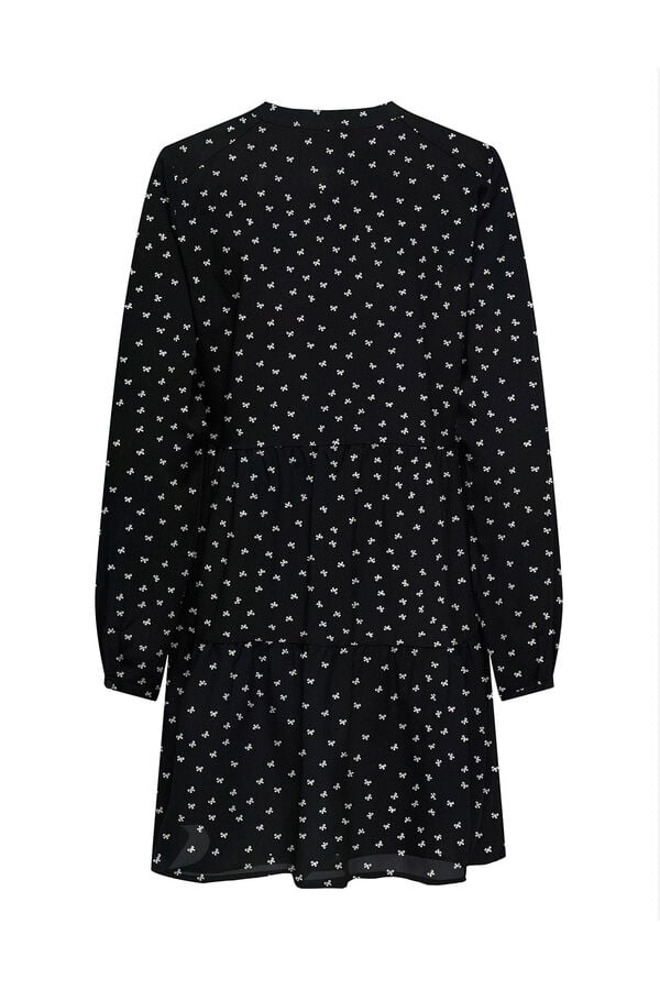 Only Vestido corto camisero gris