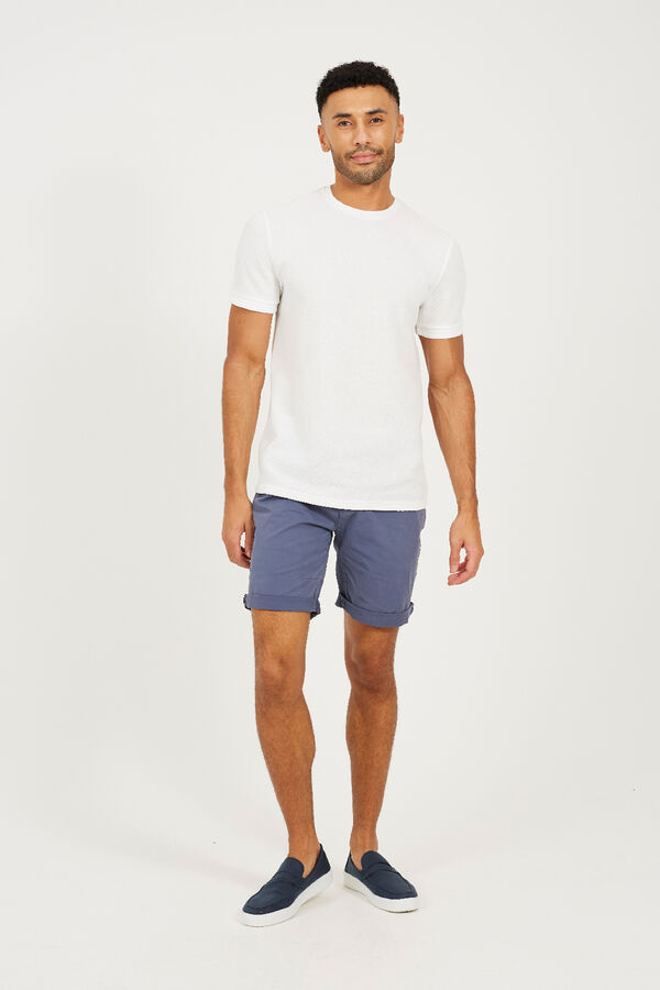 Brave Soul Short b&aacute;sico con cinco bolsillos azul