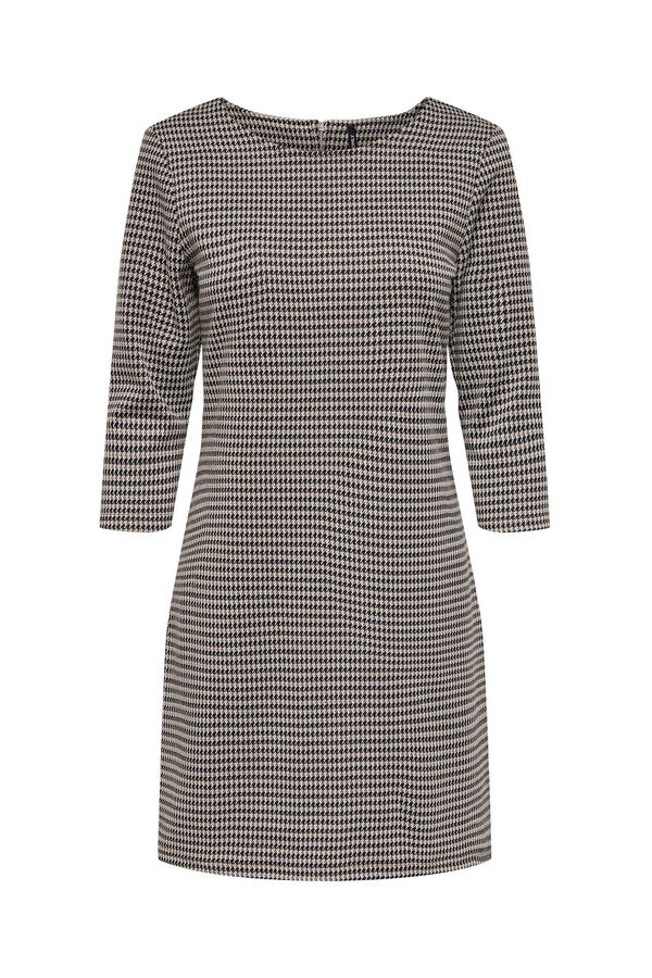 Only Vestido curto com mangas 3/4 cru