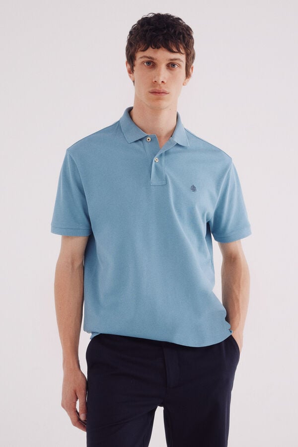 Springfield Polo piqu&eacute; b&aacute;sico regular fit azul